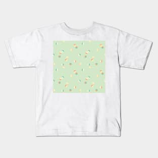 Scattered Dots Minimalist Geometric Pattern - Cute Pastel Mint Kids T-Shirt